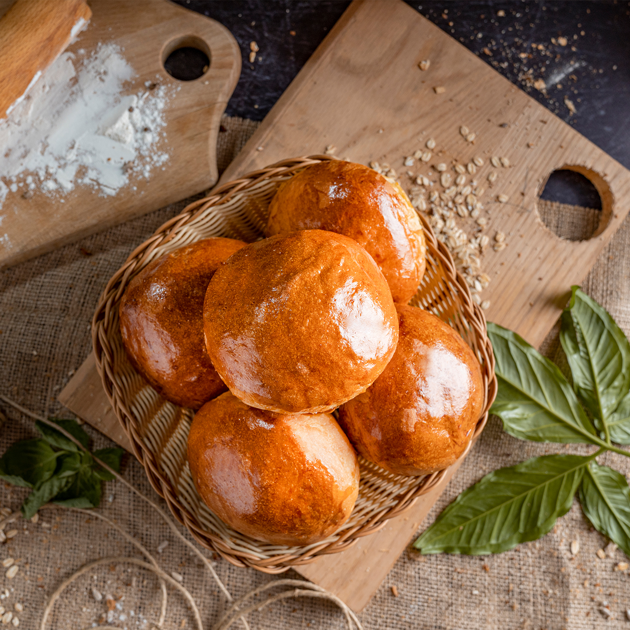 Gourmet Brioche Burger Buns