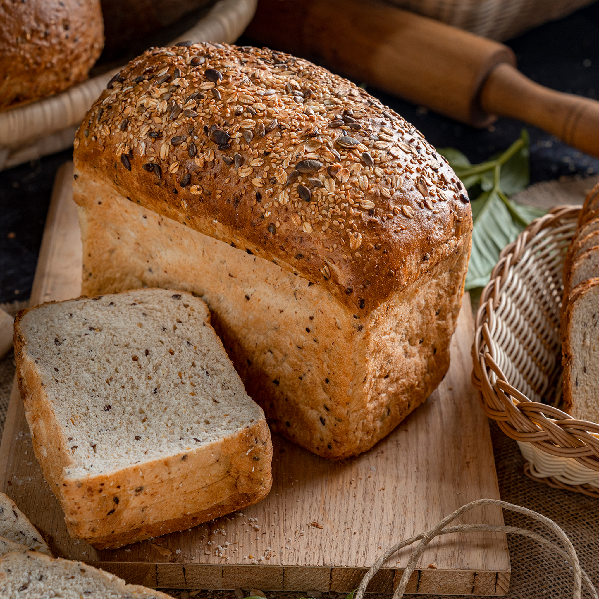 Healthy Multigrain Toast Bread