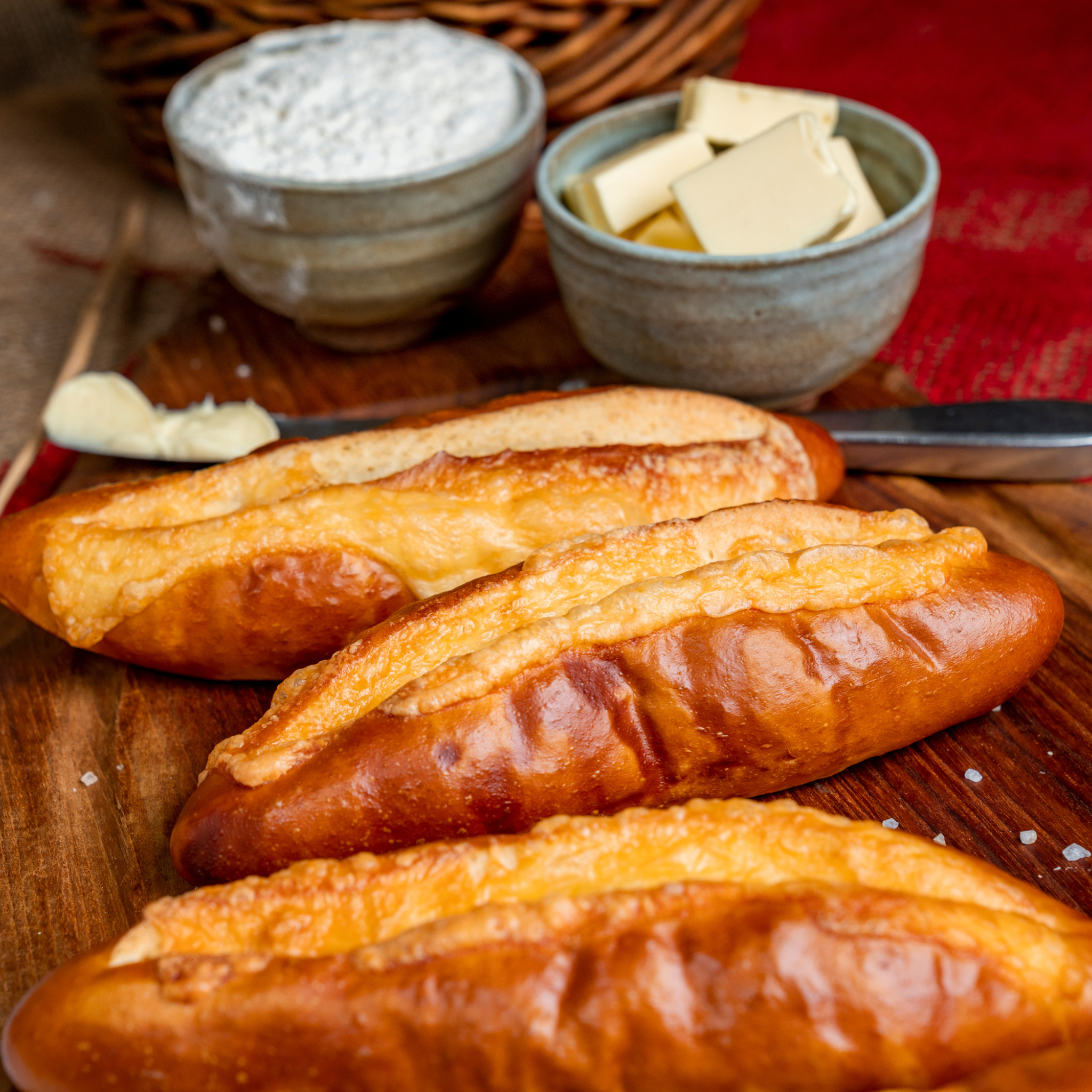 Bavarian Cheddar Cheese Pretzel