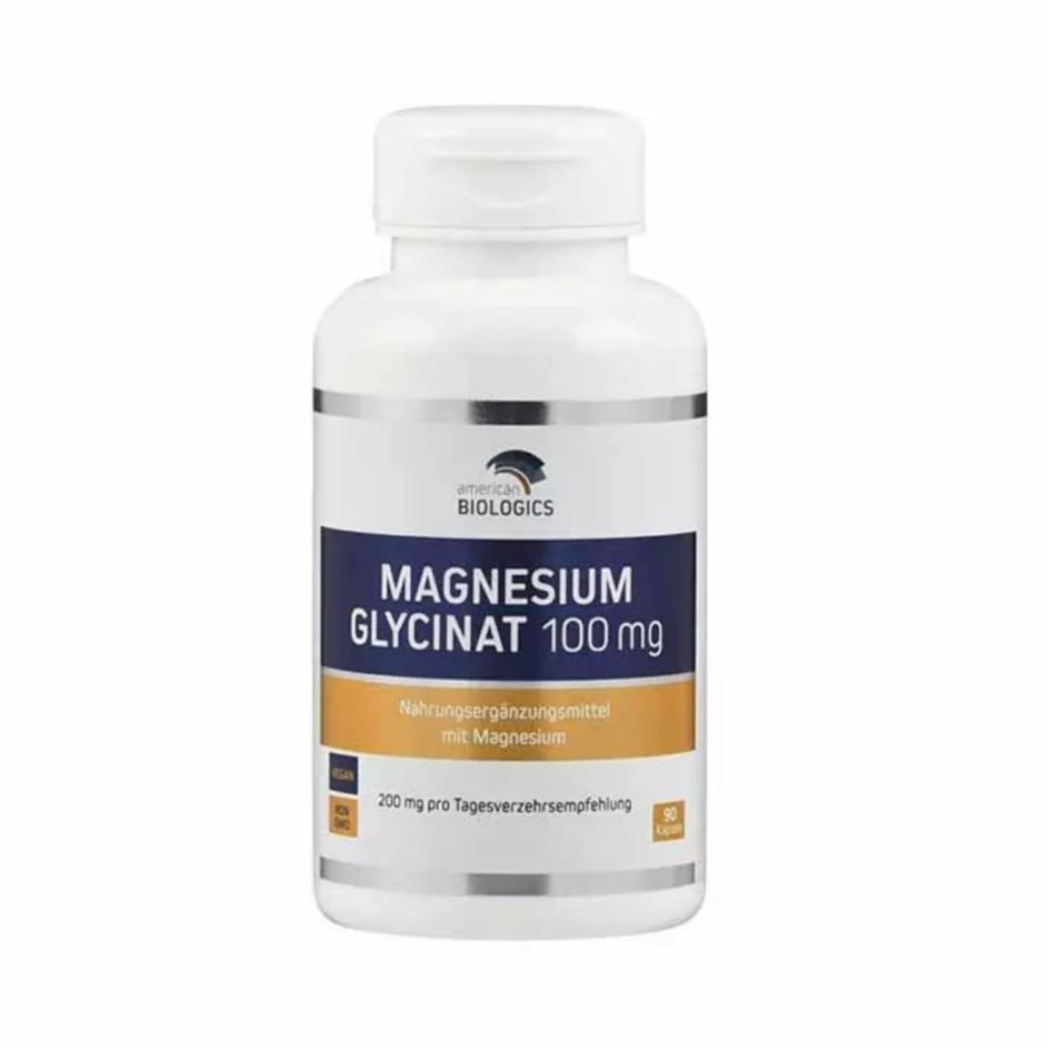 American Biologics Magnesium Glycinate 100mg – Vegan-friendly capsules for muscle and nerve support
