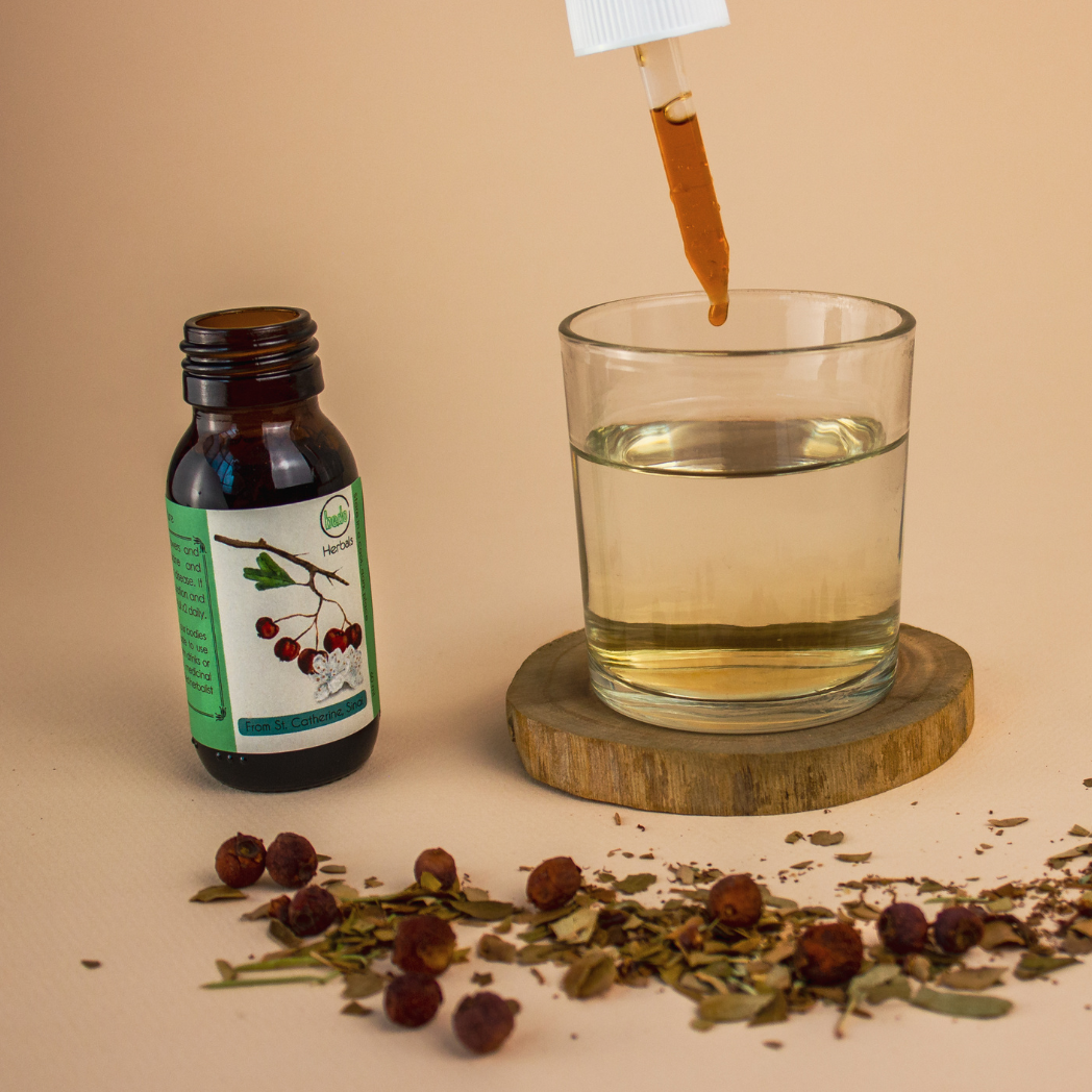 Be.do Hawthorn Glycerin Tincture - wild Sinai berry extract for cardiovascular support, traditionally used by Bedouins