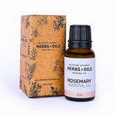 Blessed Journey 100% Pure Rosemary Essential Oil in 15ml amber bottle from El Meraki, a cognitive and hair support oil from Egypt.