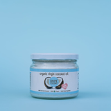 ine Coconut Organic Virgin Coconut Oil – Glass jar of cold-pressed coconut oil for cooking and skincare, available in Egypt