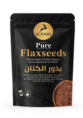 Dr. Food Flax Seed 200g healthy omega-3 rich seeds package on white background