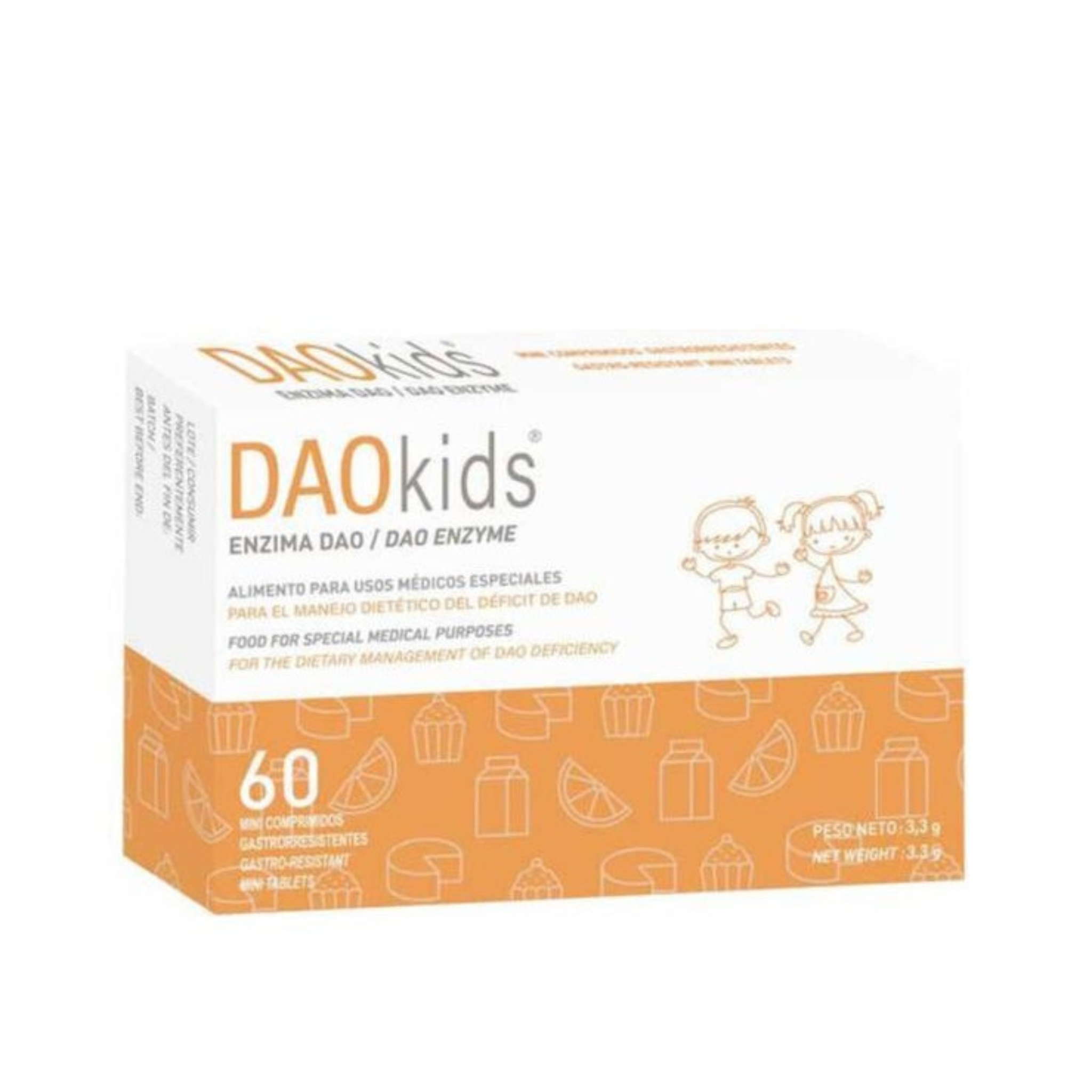 DR Healthcare DaoKids® 60 tabs – Dietary supplement for DAO enzyme deficiency in children, available for preorder at El Meraki.