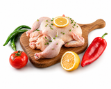 Emosha pasture-raised whole chicken frozen packaging on white background
