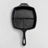 GRIF 25 CM Cast Iron Sectional Skillet 3.2 kg - Top View