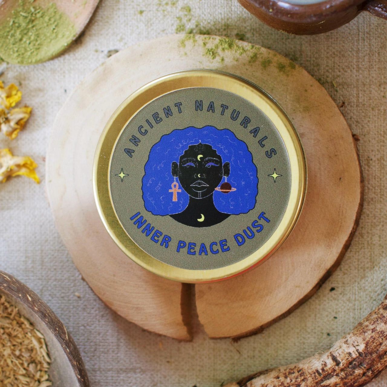 Inner Peace Dust by Ancient Naturals - Soothing Herbal Blend for Relaxation and Stress Relief