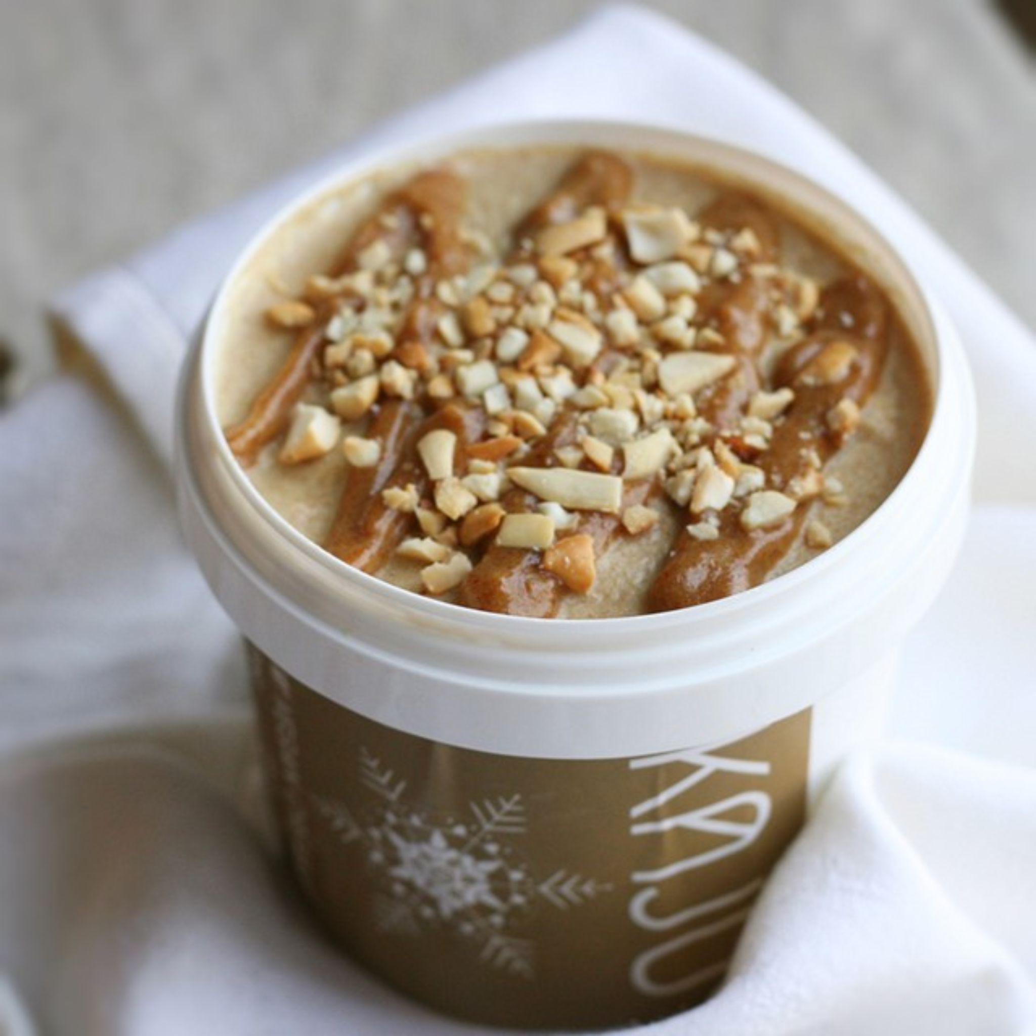 kaju keto ice cream tub – sugar-free low-carb ice cream in a tub, made in egypt.