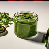 Kaju Pesto 80g jar - fresh basil sauce made in Egypt.