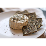 kaju seed crackers – crunchy gluten-free crackers made with mixed seeds, produced in egypt.