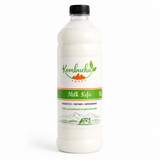 Kombucha Egypt Buffalo Milk Kefir 1L probiotic fermented dairy drink bottle on white background