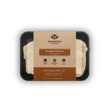 Breaded Chicken by MOOMOO'S 600g frozen premium chicken breast fillets with seasoned crispy breading