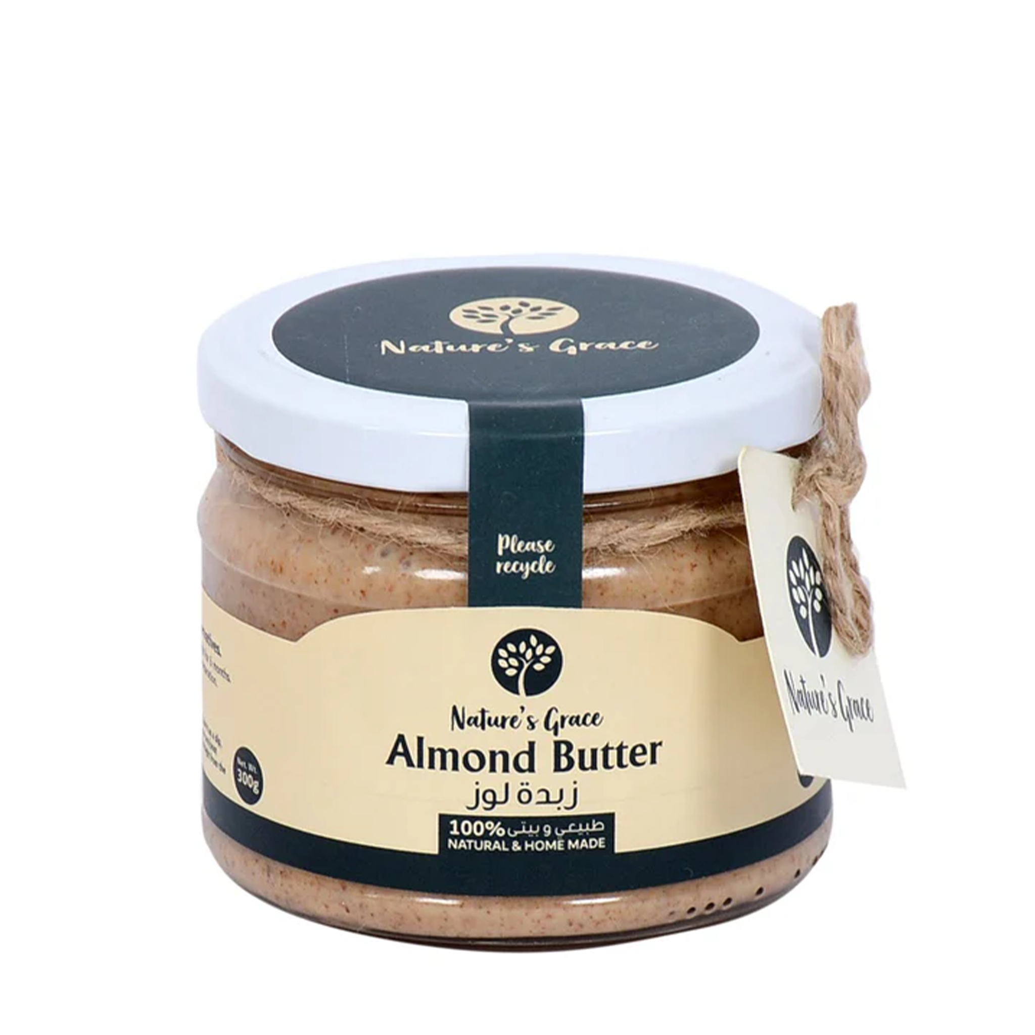 ature's Grace Almond Butter – Creamy spread made with Egyptian almonds and raw honey | El Meraki