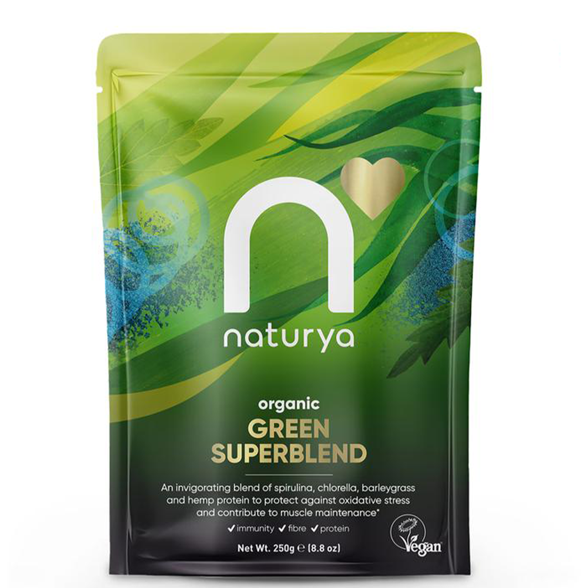organic green superblend powder 250g by naturya