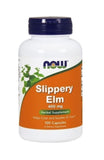 now foods slippery elm 100 capsules bottle – herbal supplement for throat and digestive support.