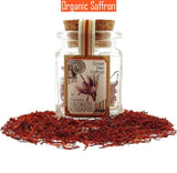 Premium organic Krokos Kozanis saffron threads in 1g package - vibrant red Greek saffron.