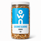 OWN Coconut Almond Granola 340g front packaging on white background