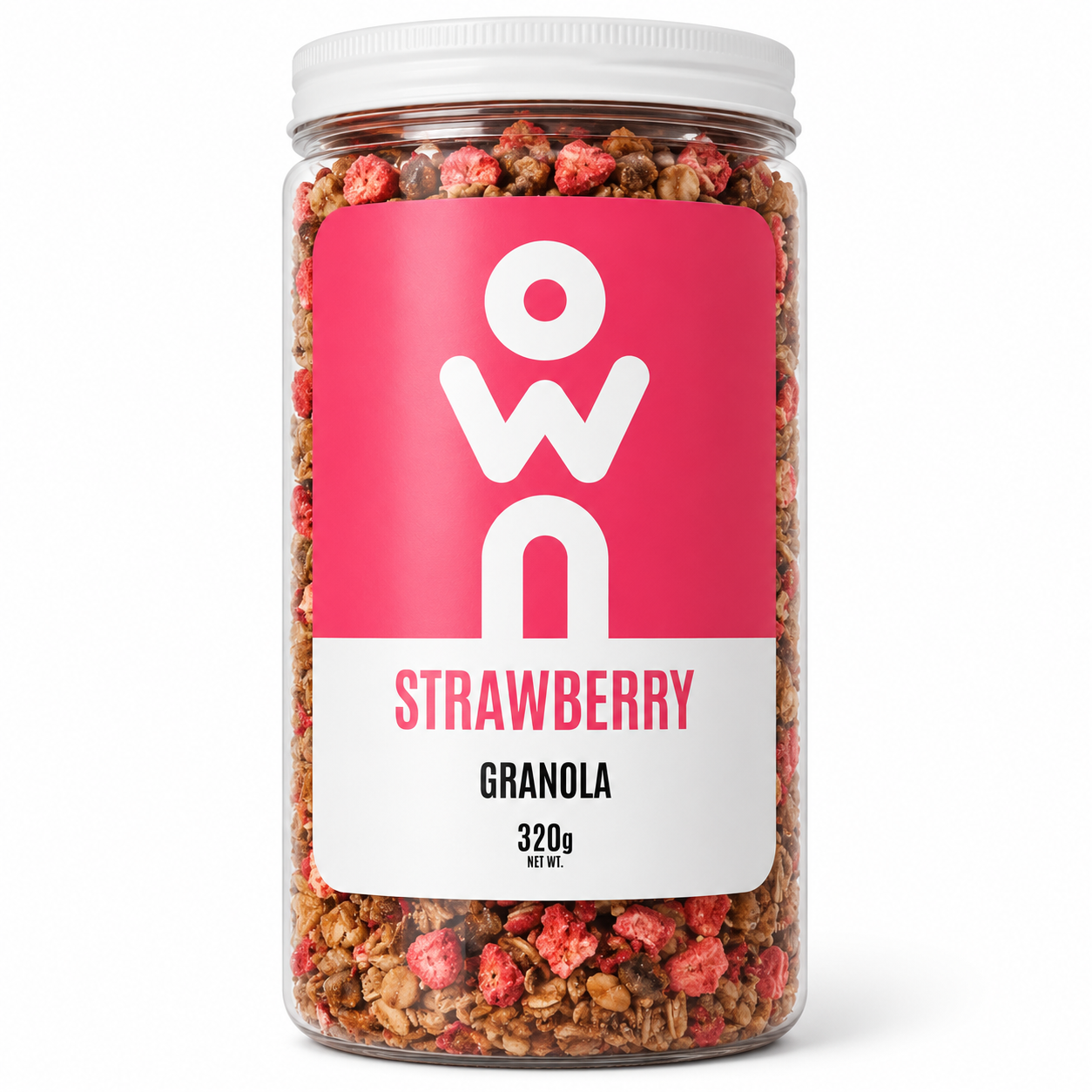 OWN Cranberry Cashew Granola 350g front packaging on white background