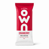 OWN Cranberry and Nuts Bar 55g front packaging on white background