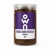 OWN Double Dark Chocolate Granola 350g front packaging on white background