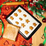Taylas Xmas Gingerbread Ready-Baked Cookies in festive packaging—soft, spiced, and made in Egypt.