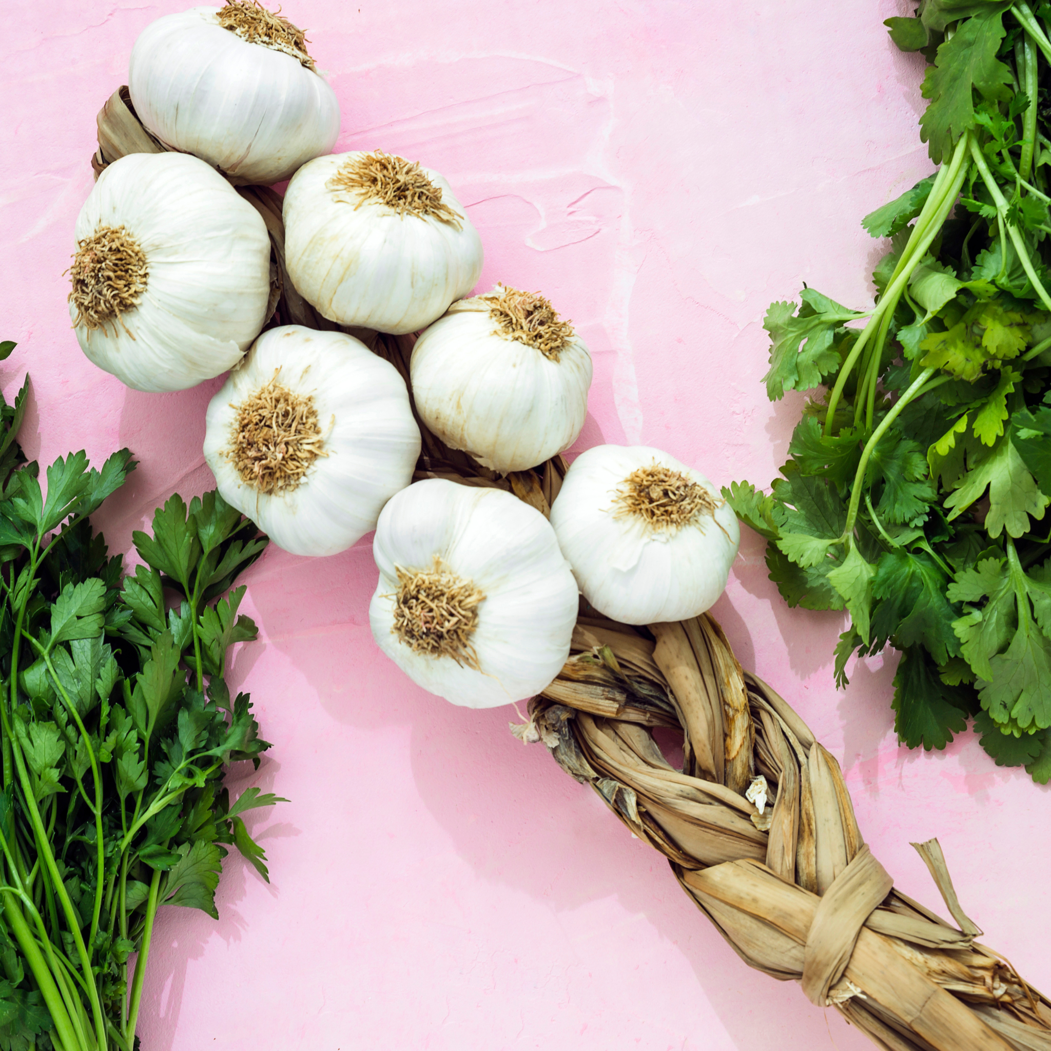 Fresh Egyptian-grown garlic chives from Tulima Farms, perfect for adding mild garlic flavor to dishes