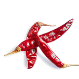 Intensely red Ghost Chillies from Tulima Farms, Egypt, one of the world's hottest peppers, grown without pesticides.