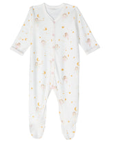 Under the Nile Dreamland Girls Baby Sleepsuit in soft organic cotton with snap closures