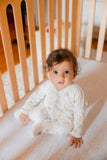 Under the Nile Dreamland Girls Baby Sleepsuit in soft organic cotton with snap closure