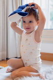 Under the Nile Humphrey The Whale, a soft organic cotton whale toy for children, available at El Meraki.