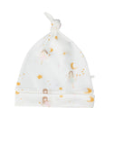 Under the Nile Dreamland Girls Knotted Beanie in soft organic cotton for newborn girls.