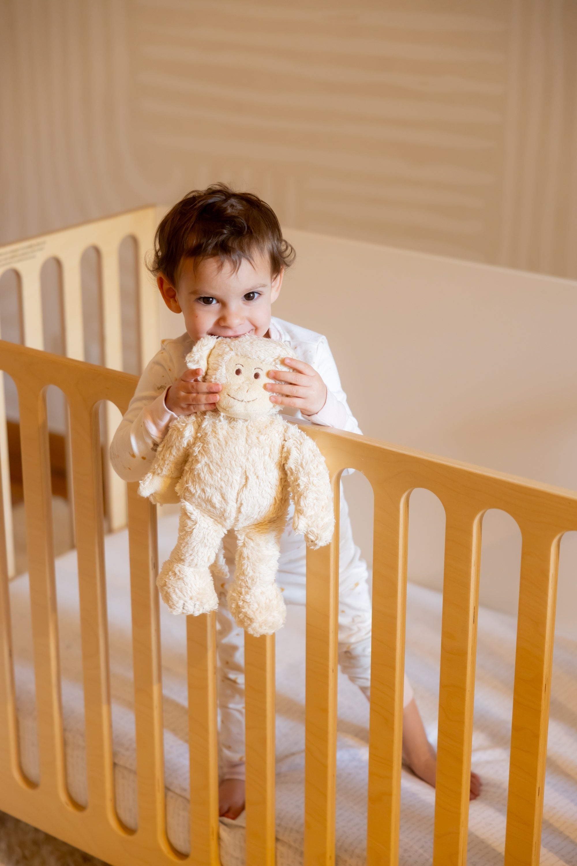 Under the Nile Max the Monkey organic cotton soft toy for babies and children.