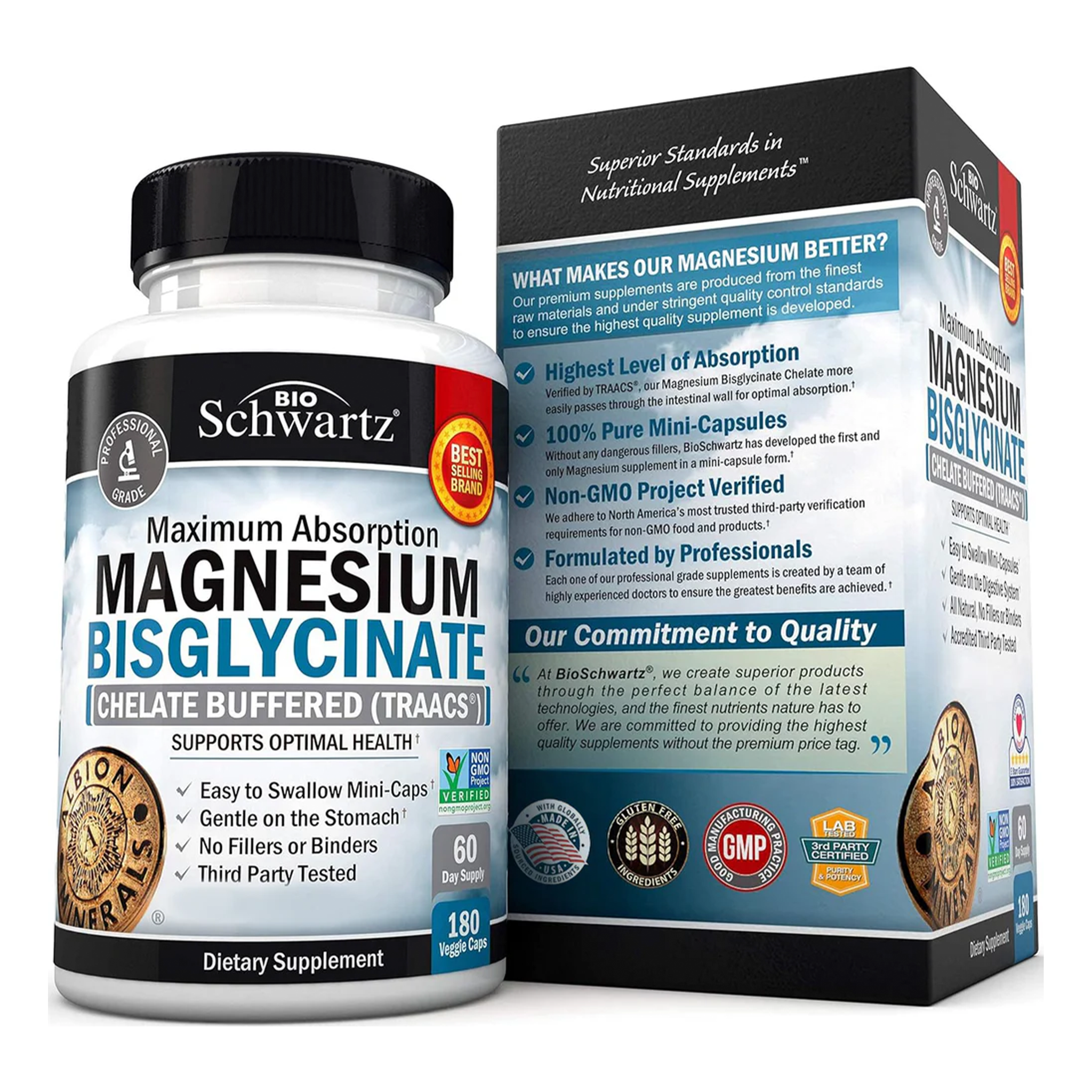 magnesium bisglycinate capsules 180 by vitagold