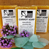 Black Lotus Carrot Soap for gentle cleansing of sensitive skin. Made in Egypt.