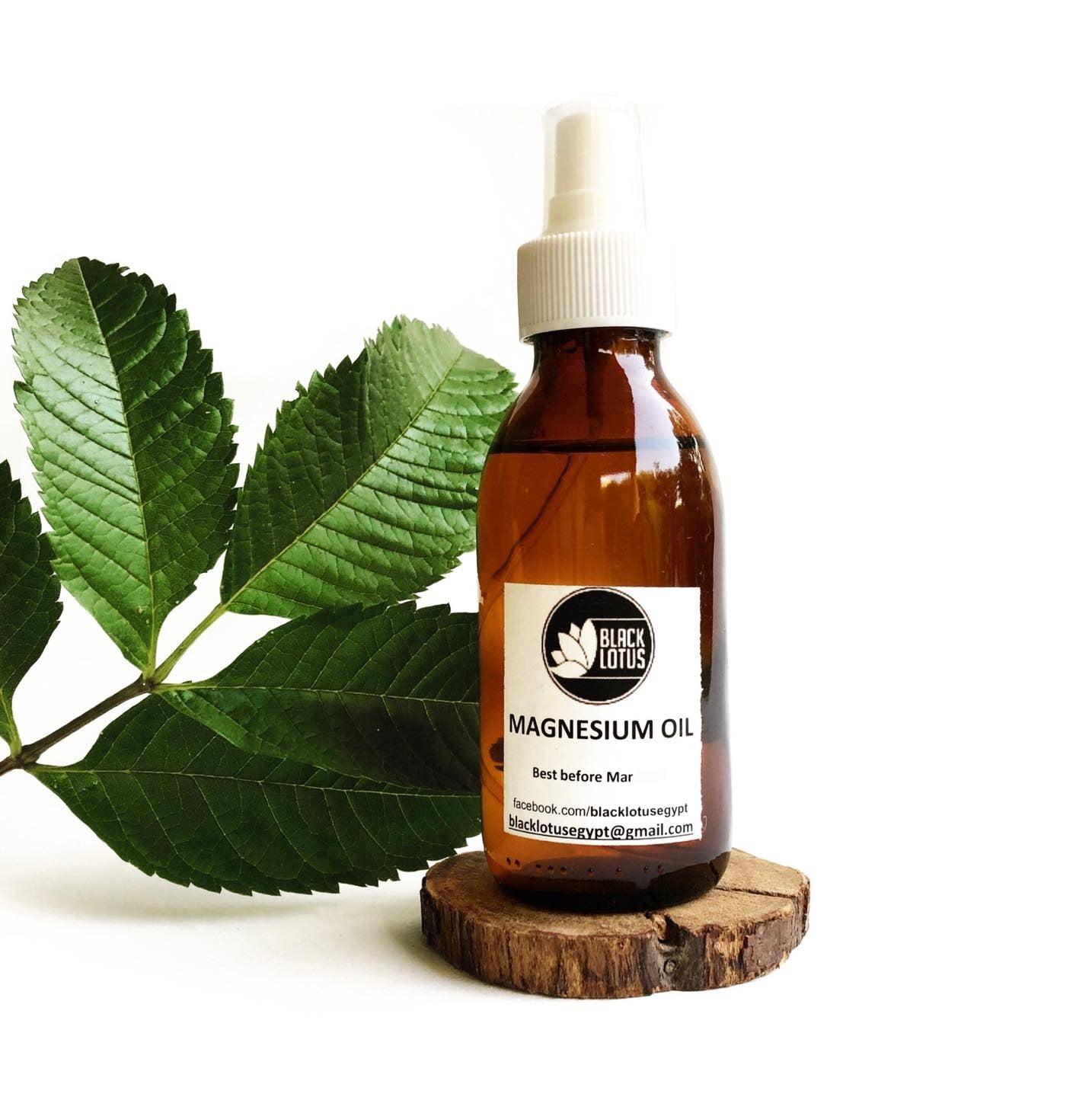 Black Lotus Magnesium Oil Spray 125ml – Transdermal Mineral Supplement – Made in Egypt