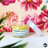 Black Lotus Nourishing Lip Balm for dry, chapped lips protection and care. Made in Egypt.