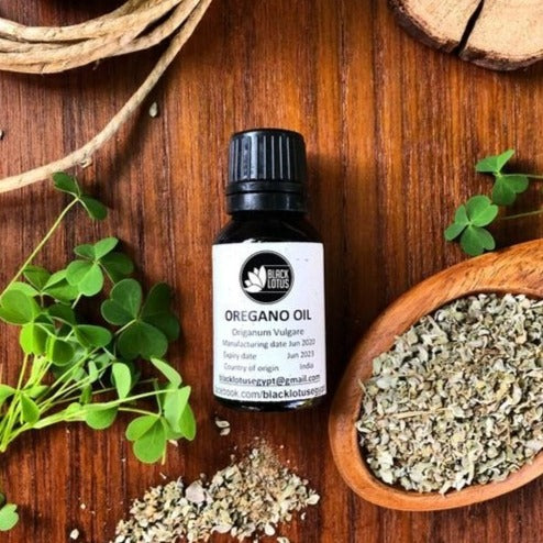 Pure Oregano Essential Oil by Black Lotus – Potent Herbaceous Aroma Made in Egypt