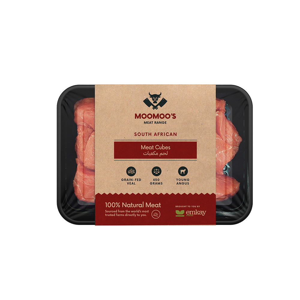 Moomoos SA Veal Meat Cubes 450 gm