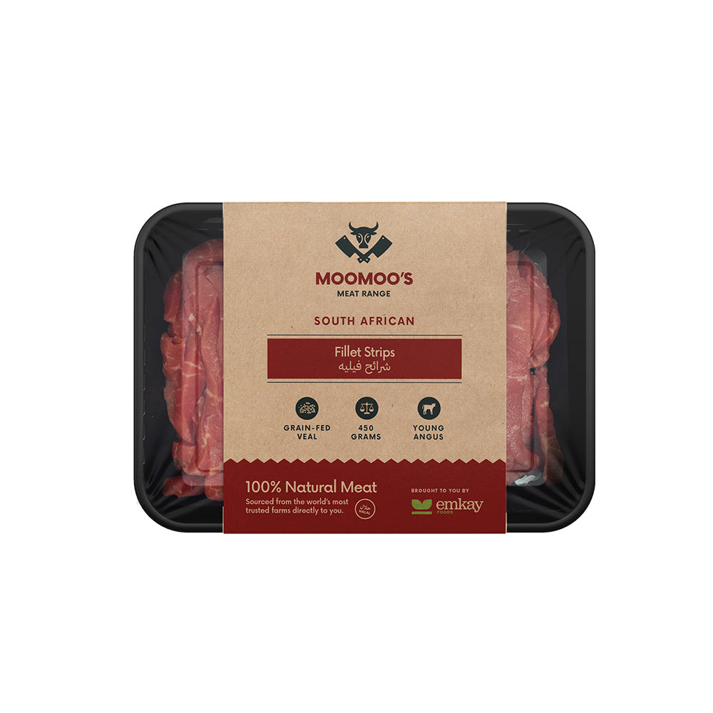 Moomoos SA Veal Fillet Strips 450 gm