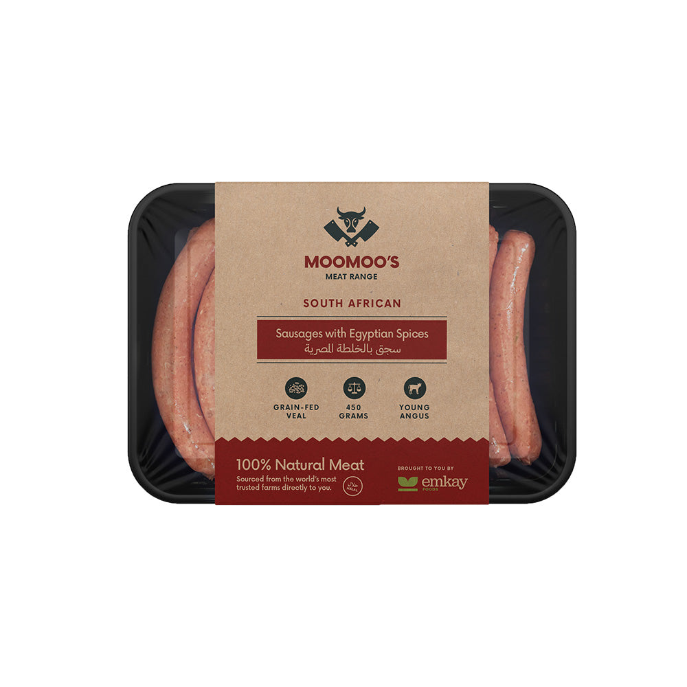 Moomoos SA Veal Sausages with Egyptian Spices 450 gm