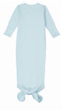 Knotted Gown and Beanie - Pearl Blue