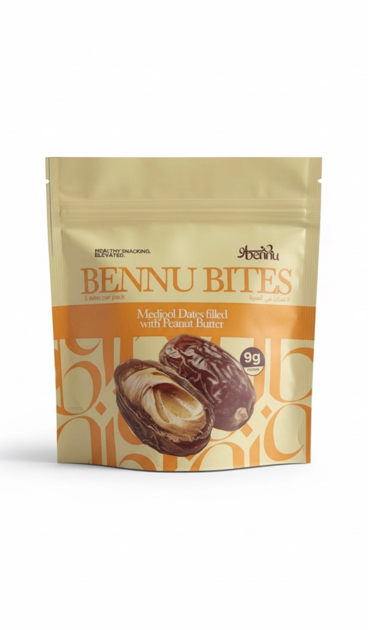 Bennu Bites Medjool Dates Filled Peanut Butter 5 Pcs