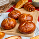 Salz Laugen Semmel - Salz Brötchen