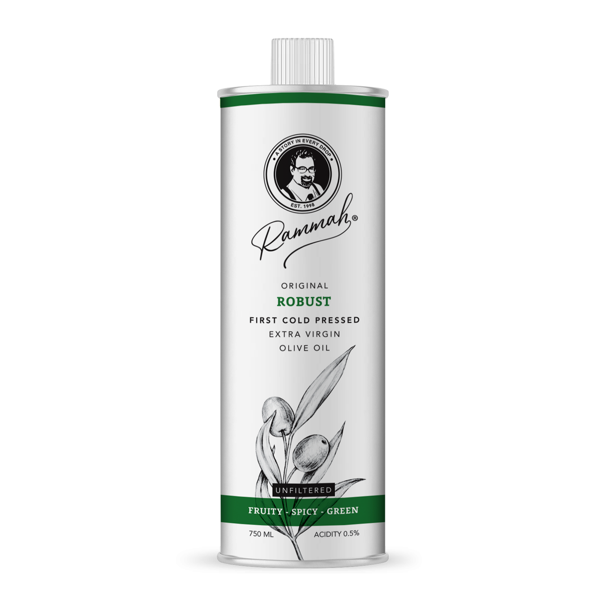 Robust Extra Virgin Olive Oil Unfiltered
