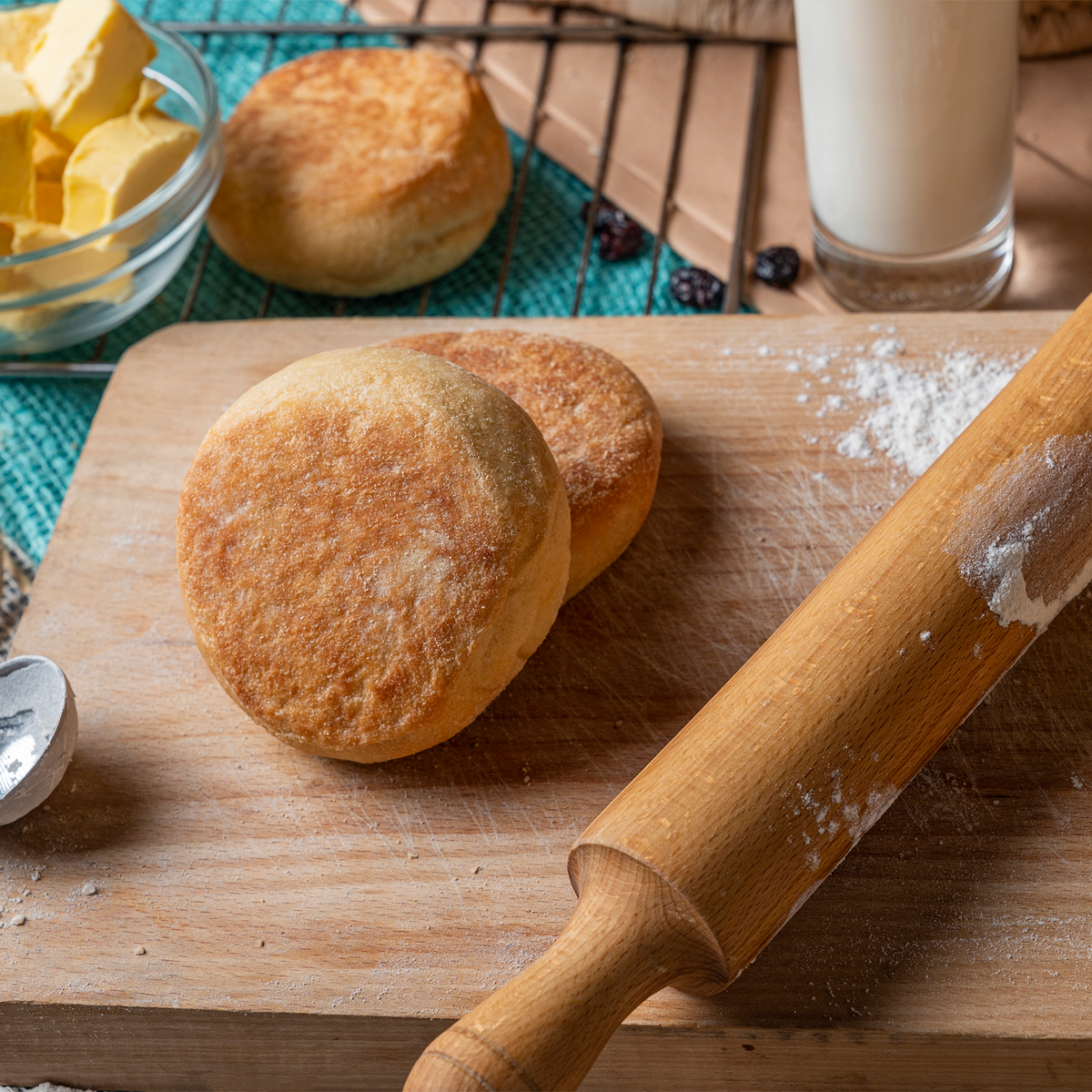 Sourdough English Muffins