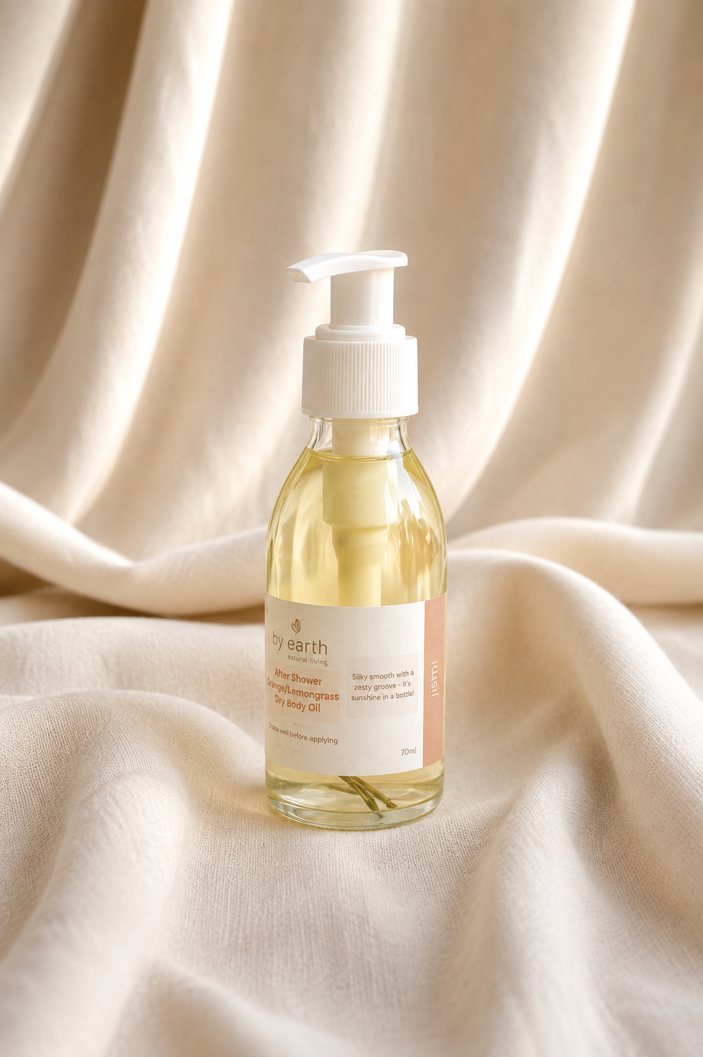 After Shower Orange Lemongrass Body Oil by Jismi Collection 120 ml