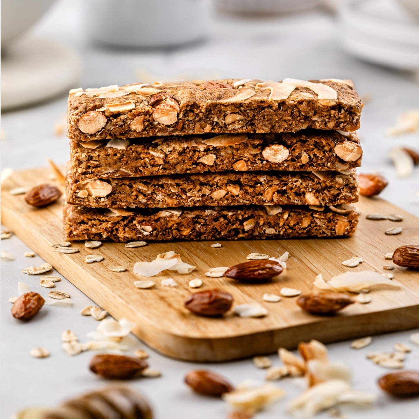 Be Good Today Almond Coconut Oat Energy Bar 1 piece with almonds, coconut, oats, seeds and dates