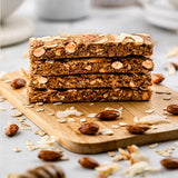 Be Good Today Almond Coconut Oat Energy Bar 1 piece with almonds, coconut, oats, seeds and dates