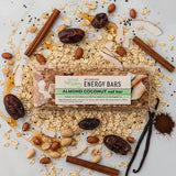 Be Good Today Almond Coconut Oat Energy Bar 1 piece with almonds, coconut, oats, seeds and dates